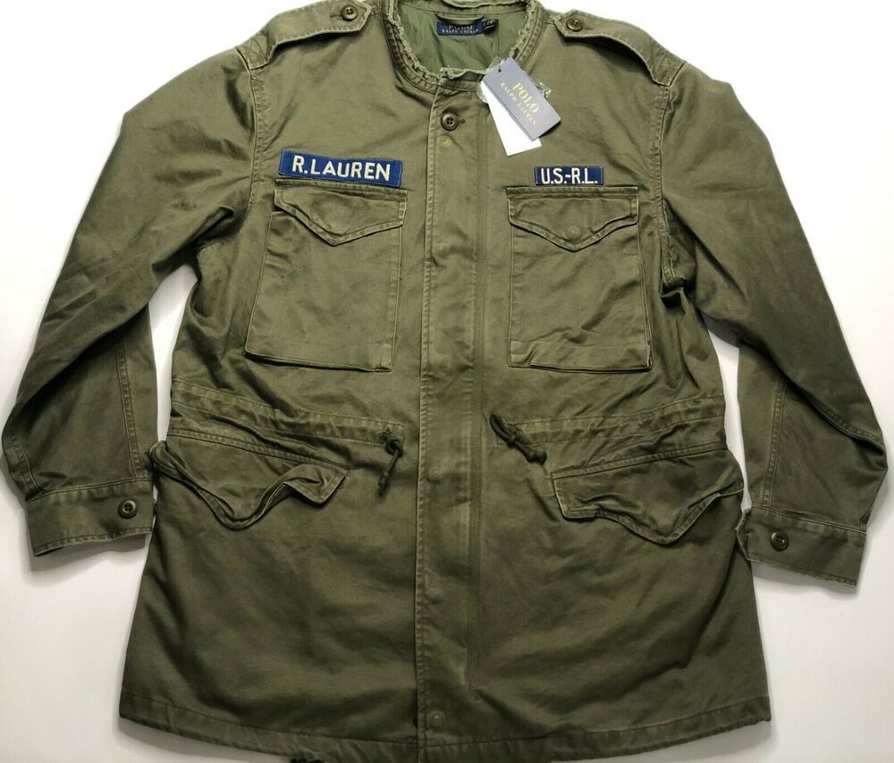Polo Ralph Lauren Vintage Combat Military Jacket Women's Size M $398 NWT